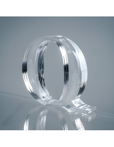 iPLEX Design - Font Lettera ""Q"" Trasparente in plexiglass - 17x15x3 cm