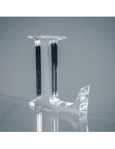 iPLEX Design - Font Lettera ""L"" Trasparente in plexiglass - 14x15x3 cm 2