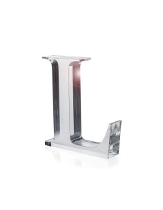 iPLEX Design - Font Lettera ""L"" Trasparente in plexiglass - 14x15x3 cm