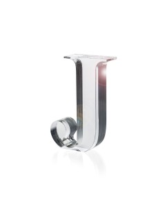 iPLEX Design - Font Lettera ""J"" Trasparente in plexiglass - 11x15x3 cm
