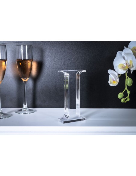 iPLEX Design - Font Lettera ""I"" Trasparente in plexiglass - 7,5x15x3 cm
