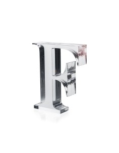 iPLEX Design - Font Lettera ""F"" Trasparente in plexiglass - 12x15x3 cm