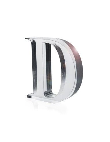 iPLEX Design - Font Lettera ""D"" Trasparente in plexiglass - 15x15x3 cm