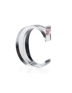 iPLEX Design - Font Lettera ""C"" Trasparente in plexiglass - 15x15x3 cm