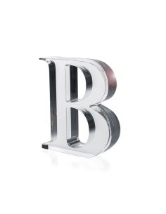 iPLEX Design - Font Lettera ""B"" Trasparente in plexiglass - 13x15x3 cm