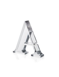 iPLEX Design - Font Lettera ""A"" Trasparente in plexiglass - 15x15x3 cm
