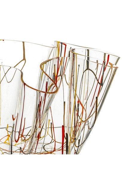 iPLEX Design - Drappeggi Vaso Grande Multicolour in plexiglass - multicolor - 45x27x47 cm