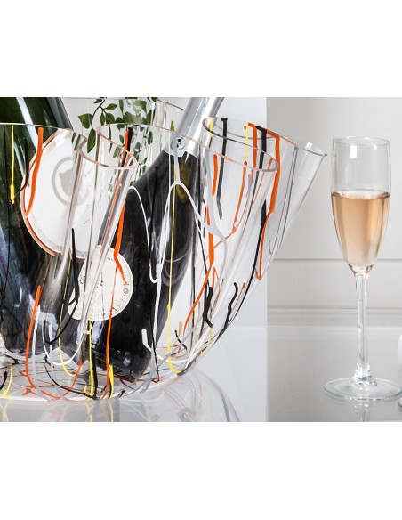 iPLEX Design - Drappeggi Vaso Grande Multicolour in plexiglass - multicolor - 45x27x47 cm