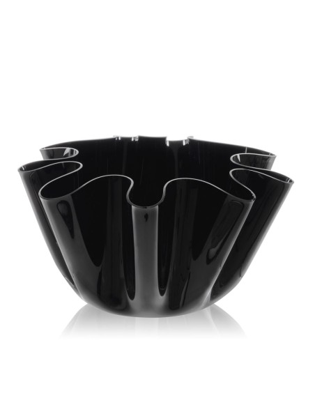 iPLEX Design - Drappeggi Vaso Grande Nero in plexiglass - 45x27x47 cm