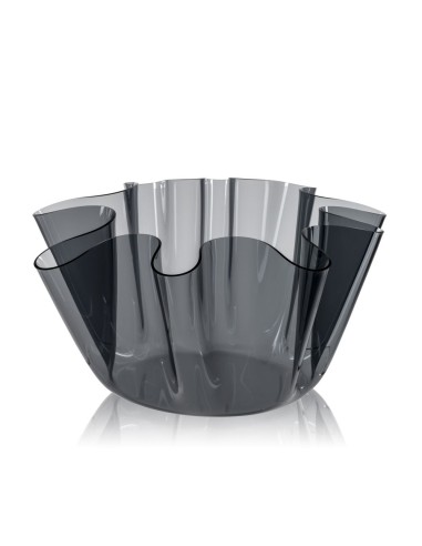 iPLEX Design - Drappeggi Vaso Grande Fume' in plexiglass - fumè - 45x27x47 cm