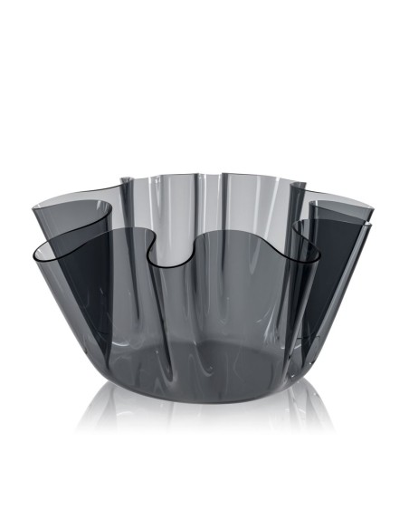 iPLEX Design - Drappeggi Vaso Grande Fume' in plexiglass - fumè - 45x27x47 cm
