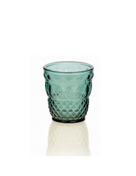 IVV - SER LAPO SET 6 BICCHIERE ACQUA VERDE PAVONE CL.28