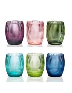 IVV - GLUGLU SET 6 BICCHIERI COLORI ASSORTITI CL.30
