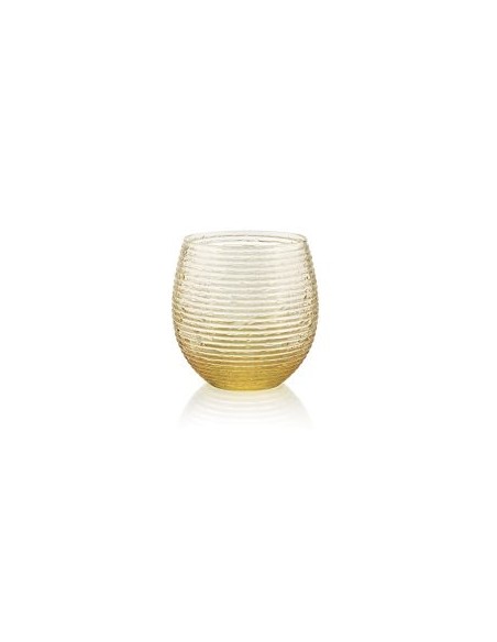 MULTICOLOR SET 6 BICCHIERE ACQUA GIALLO ECO CL.25