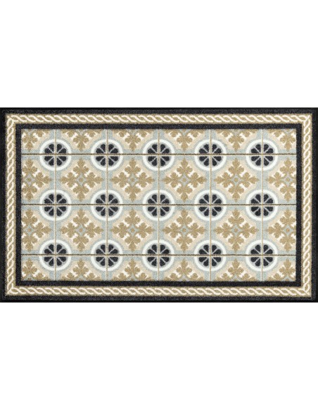 Kleen-tex - Tappeto ''Kitchen Tiles'' Linea wash+dry Design 75x120 cm