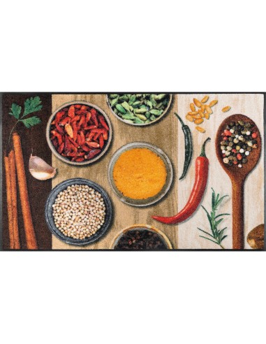 Kleen-tex - Tappeto ''Hot Spices'' Linea wash+dry Design 75x120 cm
