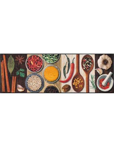Kleen-tex - Tappeto ''Hot Spices'' Linea wash+dry Design 60x180 cm