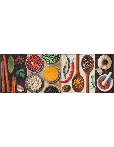 Kleen-tex - Tappeto ''Hot Spices'' Linea wash+dry Design 60x180 cm
