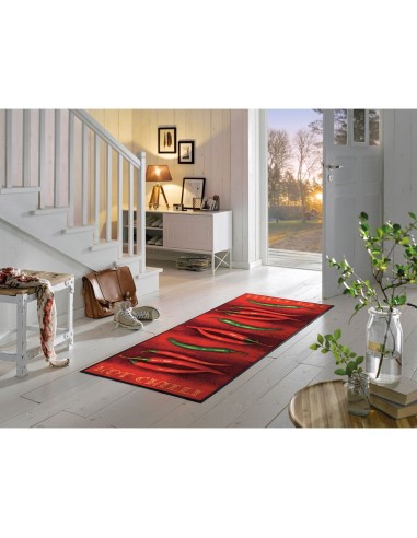Kleen-tex - Tappeto ''Hot Chilli'' Linea wash+dry Design 75x190 cm