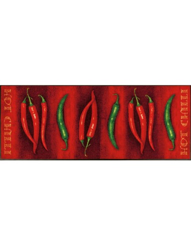 Kleen-tex - Tappeto ''Hot Chilli'' Linea wash+dry Design 75x190 cm