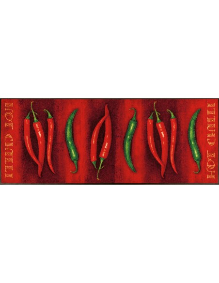Kleen-tex - Tappeto ''Hot Chilli'' Linea wash+dry Design 75x190 cm