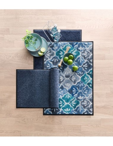 Kleen-tex - Tappeto ''Blue Ground'' Linea wash+dry Design 75x190 cm