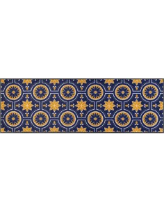 Kleen-tex - Tappeto ''Azulejo'' Linea wash+dry Design 60x180 cm