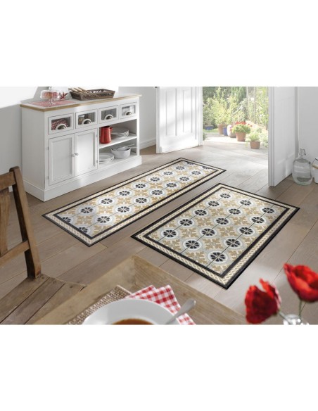 Kleen-tex - Tappeto ''Kitchen Tiles'' Linea wash+dry Design 75x190 cm
