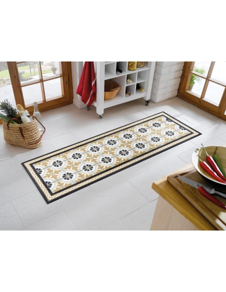 Kleen-tex - Tappeto ''Kitchen Tiles'' Linea wash+dry Design 75x190 cm