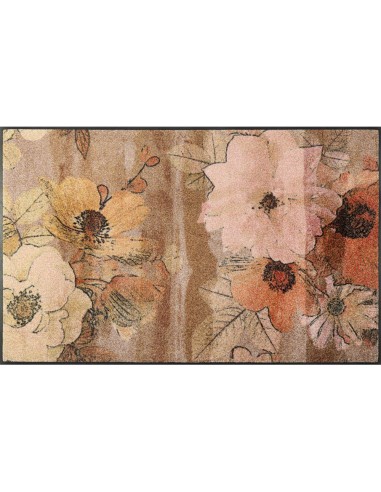Kleen-Tex - Tappeto Retro Roses  Linea wash+dry Decor cm 75x120