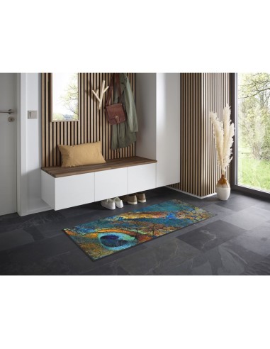 Kleen-tex - Tappeto ''Exotic Pavo'' Linea wash+dry Design 60x140 cm