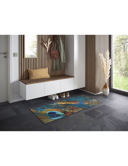 Kleen-tex - Tappeto ''Exotic Pavo'' Linea wash+dry Design 60x140 cm