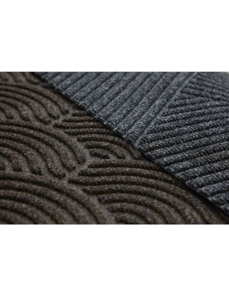 Kleen-tex - Tappeto ''DUNE Stripes dark brown'' Linea DUNE 60x90 cm