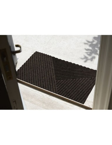 Kleen-tex - Tappeto ''DUNE Stripes dark brown'' Linea DUNE 60x90 cm