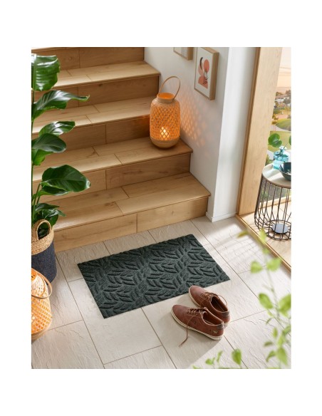 Kleen-Tex - Tappeto DUNE Leaves midnight-green cm 60x90