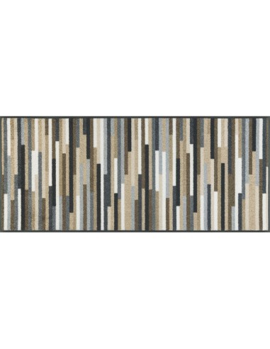 Kleen-tex - Tappeto ''Mikado Stripes nature'' Linea wash+dry Design 60x140 cm