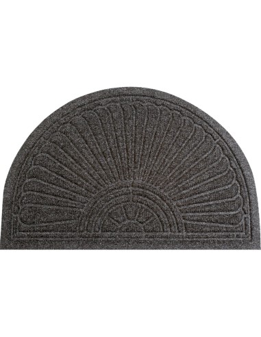 Kleen-tex - Tappeto ''DUNE Halfmoon dark grey '' Linea DUNE 55x85 cm