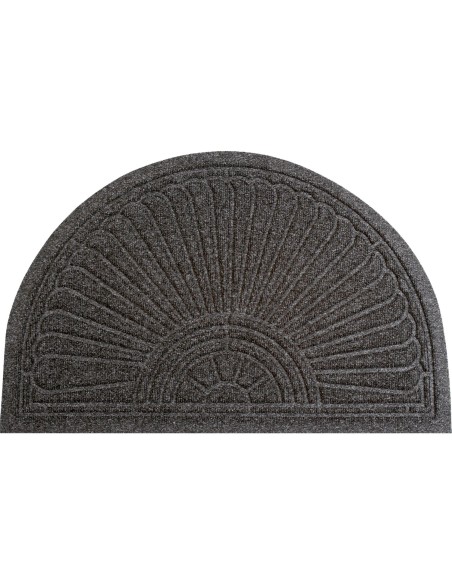 Kleen-tex - Tappeto ''DUNE Halfmoon dark grey '' Linea DUNE 55x85 cm