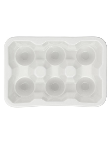La Porcellana Bianca-Uova Contenitore 6 Uova Cm 16X11X5