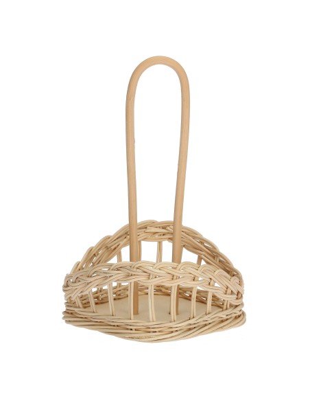 La Porcellana Bianca-Base Midollino per Set Olio/Acetosale/Pepe C/M Legno 15X15XH28 Cm