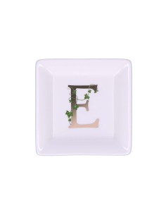 La Porcellana Bianca - Piattino Quadrato 'e' Adorato 10x10 Cm con Gift Box