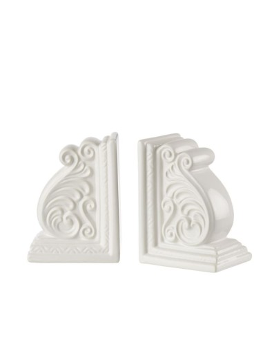 L'Oca Nera - Fermalibri Classico - Set 2 pz cm 26x10x18h