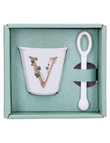 La Porcellana Bianca-Unico Bicchierino V C/Cucchiaino 75 CC Gb 75 Cm Gift Box