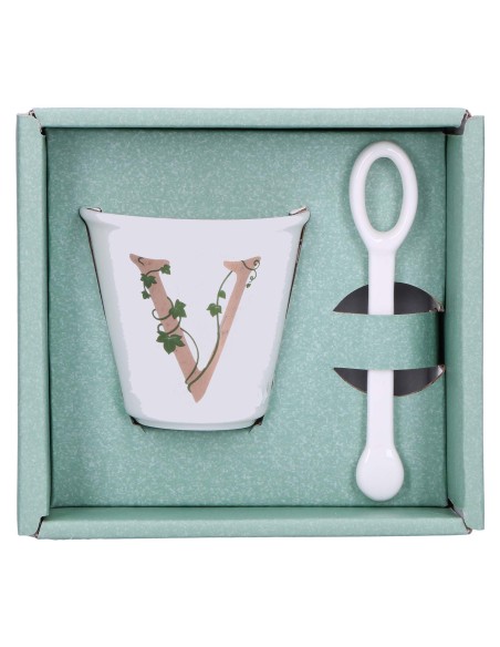 La Porcellana Bianca-Unico Bicchierino V C/Cucchiaino 75 CC Gb 75 Cm Gift Box