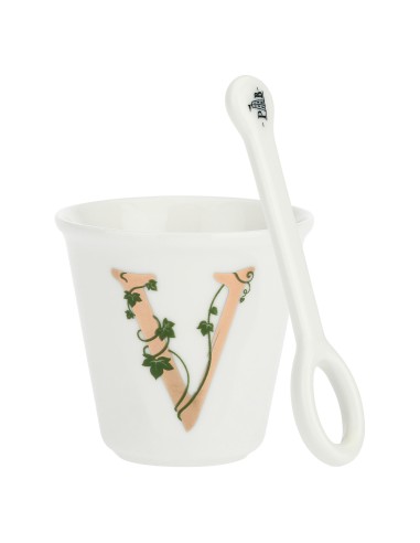 La Porcellana Bianca-Unico Bicchierino V C/Cucchiaino 75 CC Gb 75 Cm Gift Box