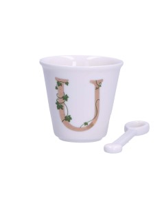 La Porcellana Bianca-Unico Bicchierino U C/Cucchiaino 75 CC Gb 75 Cm Gift Box