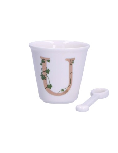 La Porcellana Bianca-Unico Bicchierino U C/Cucchiaino 75 CC Gb 75 Cm Gift Box