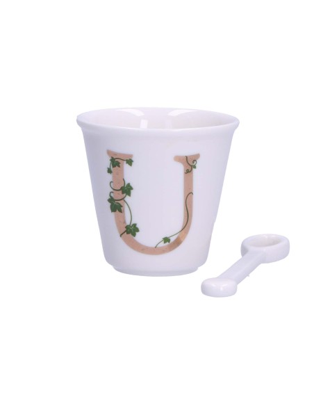 La Porcellana Bianca-Unico Bicchierino U C/Cucchiaino 75 CC Gb 75 Cm Gift Box