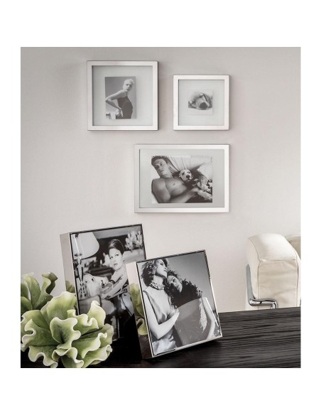 L'Oca Nera - Portafoto Quad.Piccolo-Int.Trasp cm 23x23x3,5 (10x10)