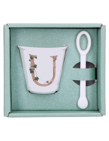 La Porcellana Bianca-Unico Bicchierino U C/Cucchiaino 75 CC Gb 75 Cm Gift Box